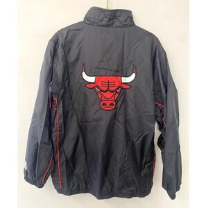 Vintage Starter NBA Authentics Chicago Bulls Highneck Nylon Windbreaker Men L